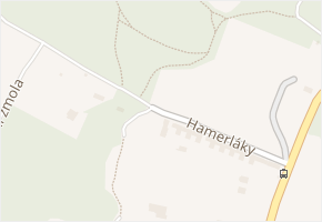 Hamerláky v obci Brno - mapa ulice