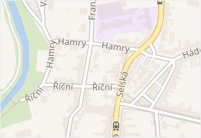 Hamry v obci Brno - mapa ulice