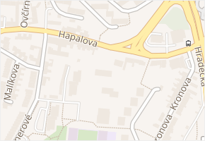 Hapalova v obci Brno - mapa ulice