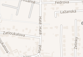 Hatě v obci Brno - mapa ulice