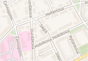 Helfertova v obci Brno - mapa ulice