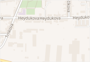 Heydukova v obci Brno - mapa ulice