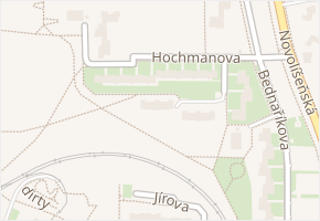 Hochmanova v obci Brno - mapa ulice