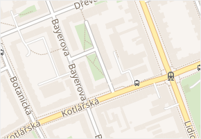 Hoppova v obci Brno - mapa ulice