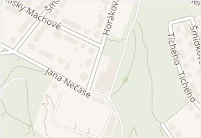 Horákova v obci Brno - mapa ulice