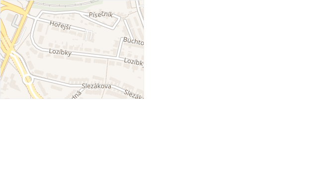 Hořejší v obci Brno - mapa ulice