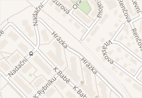 Hrázka v obci Brno - mapa ulice