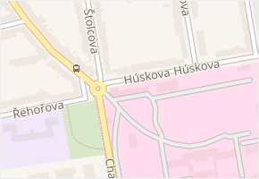 Húskova v obci Brno - mapa ulice