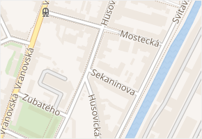 Husovická v obci Brno - mapa ulice