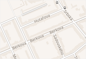 Hutařova v obci Brno - mapa ulice