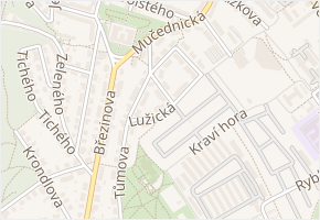Hvězdárenská v obci Brno - mapa ulice