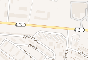 Hviezdoslavova v obci Brno - mapa ulice