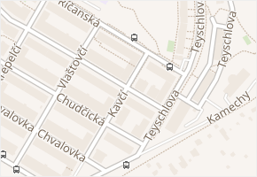 Hvozdecká v obci Brno - mapa ulice