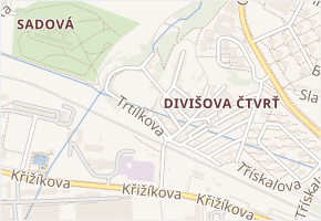 Hvozdíková v obci Brno - mapa ulice