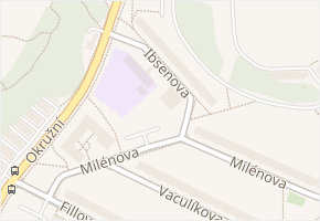 Ibsenova v obci Brno - mapa ulice
