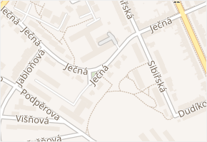 Ječná v obci Brno - mapa ulice