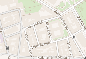 Jezuitská v obci Brno - mapa ulice