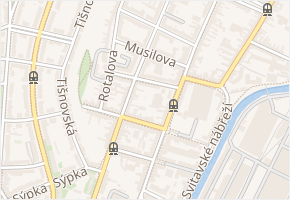 Jilemnického v obci Brno - mapa ulice