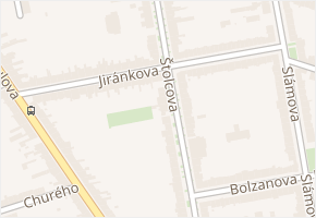 Jiránkova v obci Brno - mapa ulice