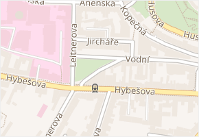 Jircháře v obci Brno - mapa ulice