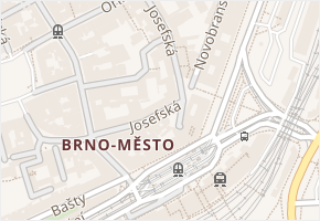 Josefská v obci Brno - mapa ulice