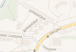 Jurkovičova v obci Brno - mapa ulice