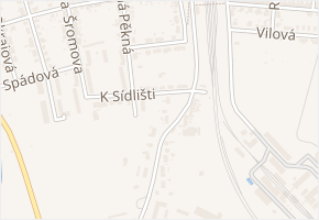 K sídlišti v obci Brno - mapa ulice