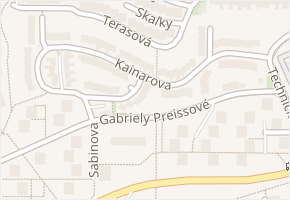 Kainarova v obci Brno - mapa ulice