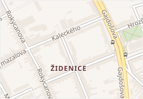 Kaleckého v obci Brno - mapa ulice