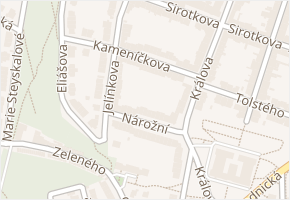 Kameníčkova v obci Brno - mapa ulice