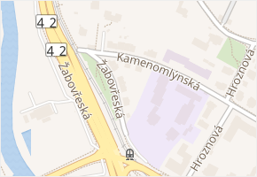 Kamenomlýnská v obci Brno - mapa ulice