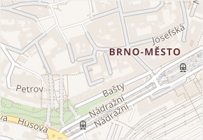 Kapucínské náměstí v obci Brno - mapa ulice