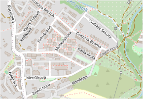 Karla Kryla v obci Brno - mapa ulice