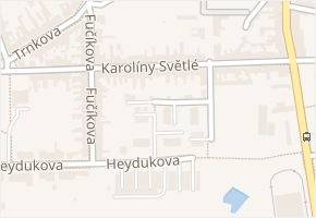 Karolíny Světlé v obci Brno - mapa ulice