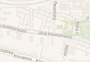 Karpatská v obci Brno - mapa ulice