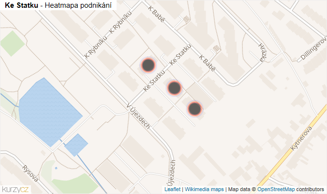 Mapa Ke Statku - Firmy v ulici.