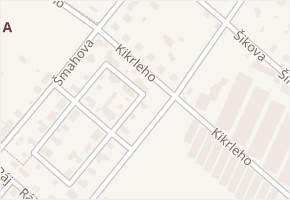 Kikrleho v obci Brno - mapa ulice
