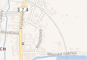 Kmochova v obci Brno - mapa ulice