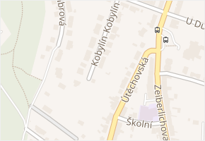 Kobylín v obci Brno - mapa ulice