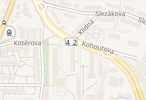 Kohoutova v obci Brno - mapa ulice