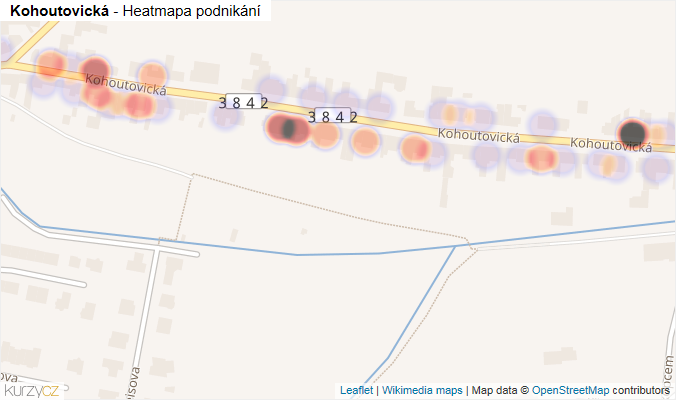 Mapa Kohoutovická - Firmy v ulici.