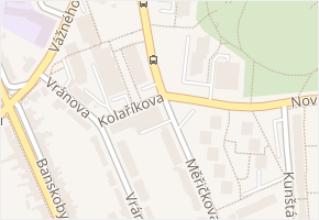 Kolaříkova v obci Brno - mapa ulice