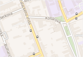 Kollárova v obci Brno - mapa ulice