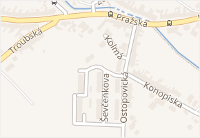Kolmá v obci Brno - mapa ulice