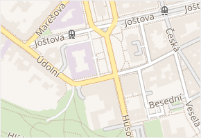 Komenského náměstí v obci Brno - mapa ulice