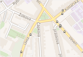 Konečného náměstí v obci Brno - mapa ulice