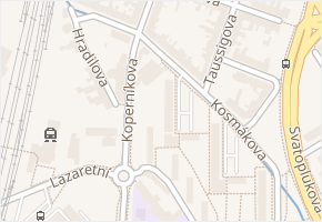 Kosmákova v obci Brno - mapa ulice