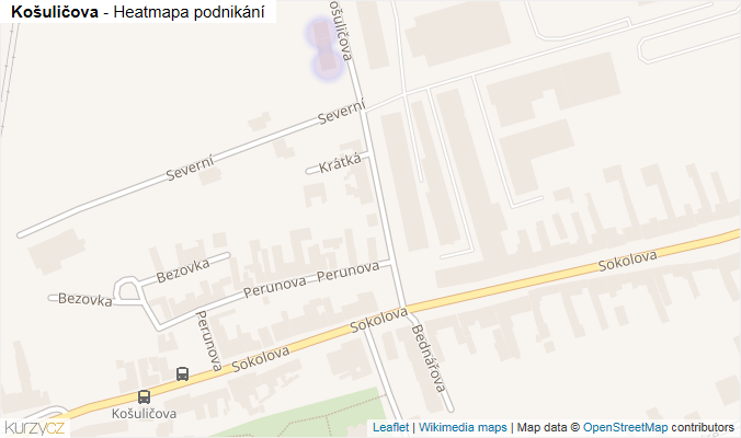 Mapa Košuličova - Firmy v ulici.