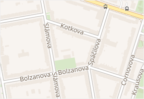 Kotkova v obci Brno - mapa ulice