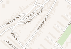 Krajní v obci Brno - mapa ulice